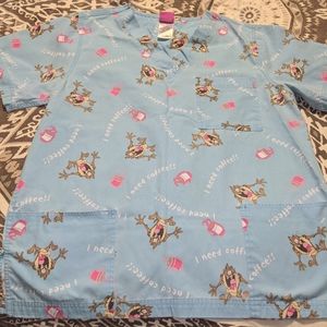 Looney toons scrub top